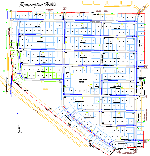 Remington Hills site layout
