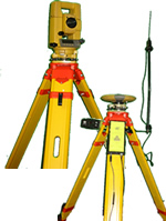 Equipment used at La Crosse Engineering, including: Global Positioning and a Total Station